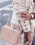Salvatore Ferragamo blush leather handbag Size S