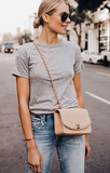 Salvatore Ferragamo blush leather handbag Size S