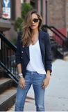 Theory navy wool blazer Size 8UK