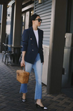 Theory navy wool blazer Size 8UK