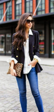 Theory navy wool blazer Size 8UK