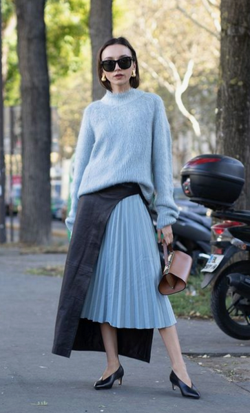 Sky blue cashmere sweater Size S