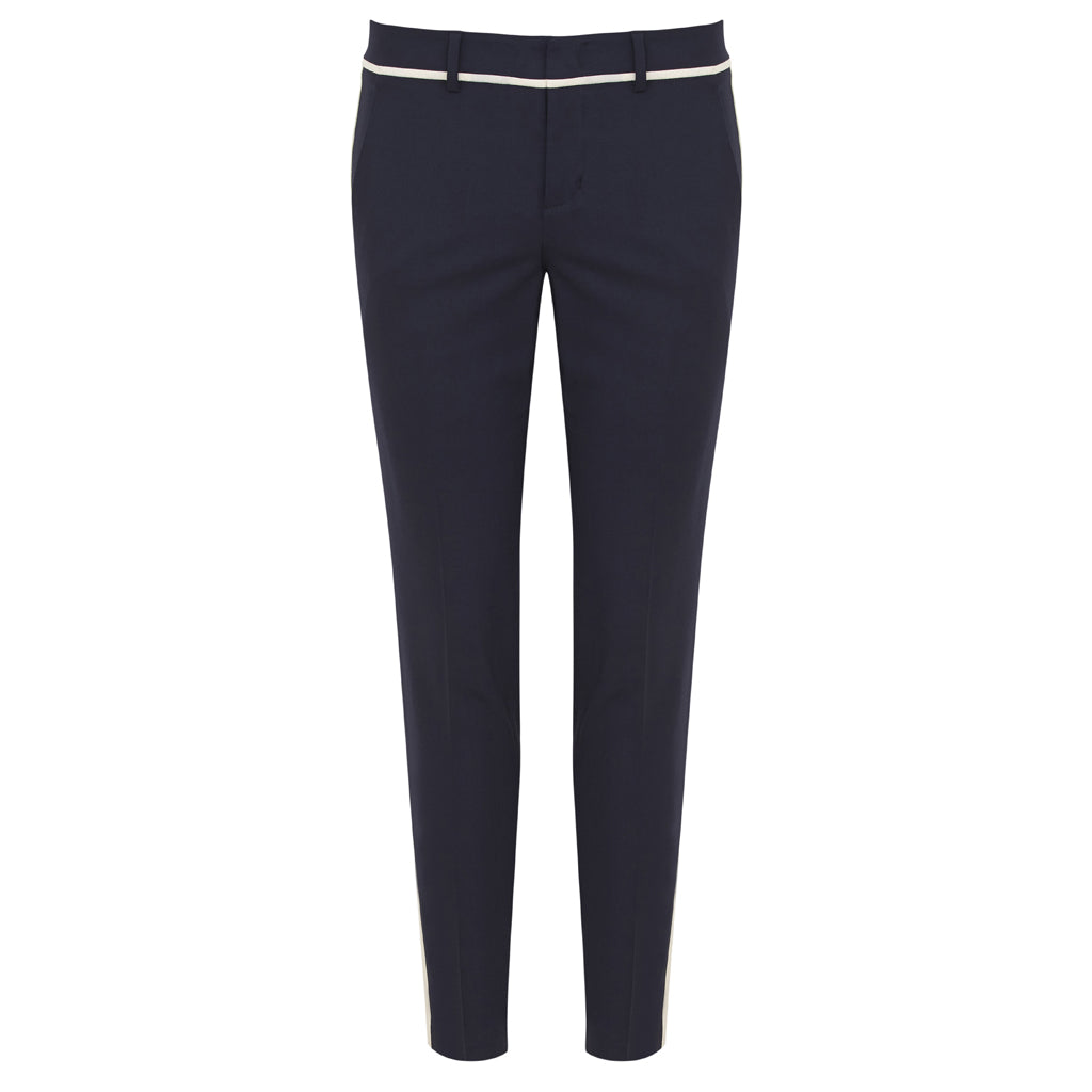 Vince navy military stripe trousers Size 6UK
