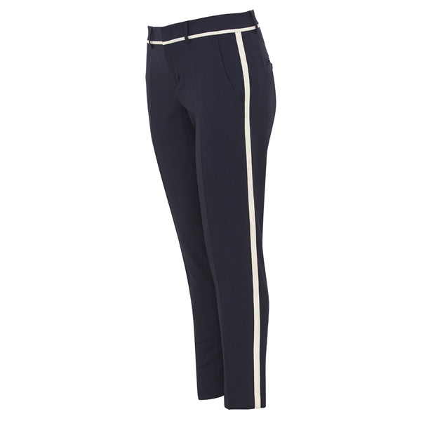 Vince navy military stripe trousers Size 6UK