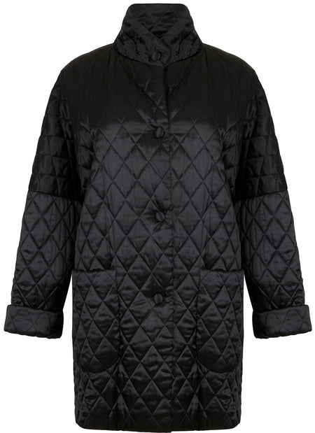 Emporio Armani black coat Size 14UK