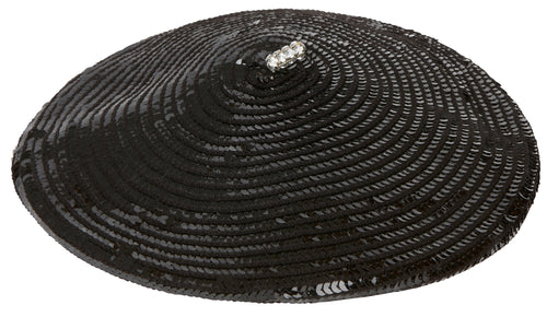 Sonia Rykiel black sequin beret