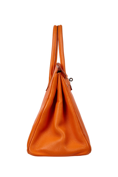Hermès orange Birkin bag Size 35cm