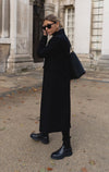 Prada black wool coat Size 10UK