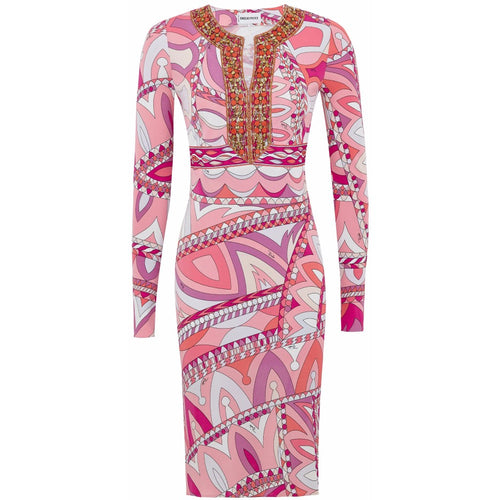 Emilio Pucci jersey beaded dress Size 6UK