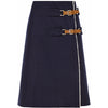Prada midnight blue wool skirt Size 8UK