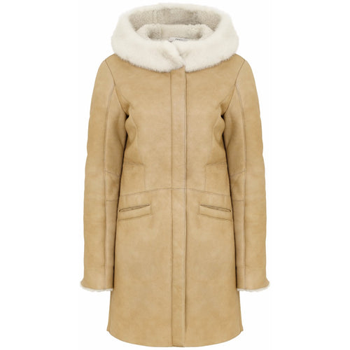 Prada camel shearling coat Size 10UK