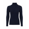 Dolce & Gabbana navy ribbed sweater with gilt buttons Size 8UK