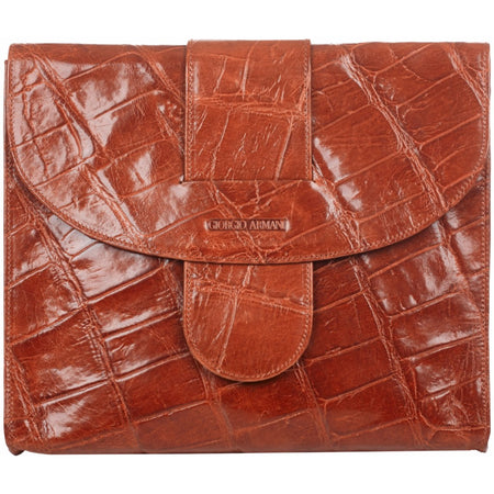 Diane Von Furstenberg mock croc handbag