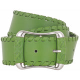 Tod's green leather belt