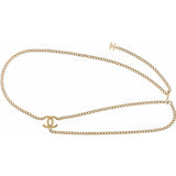 Chanel gilt chain belt