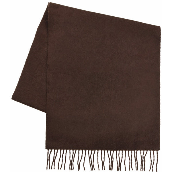 Hermès bitter chocolate cashmere scarf