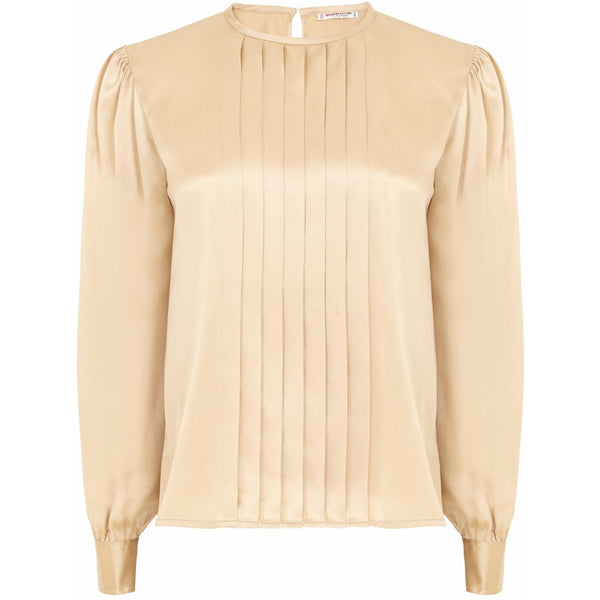 Yves St. Laurent pleated silk blouse Size 6UK