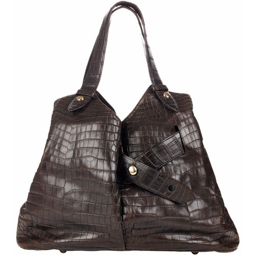 Diane Von Furstenberg mock croc handbag