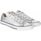 Converse silver All-Stars sneakers Size 4UK