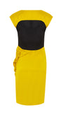 Pringle yellow satin dress Size 10UK