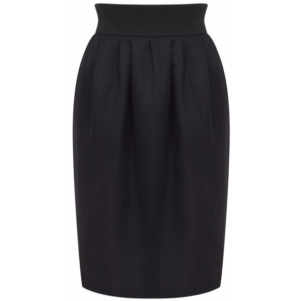 Lanvin black silk skirt Size 8UK