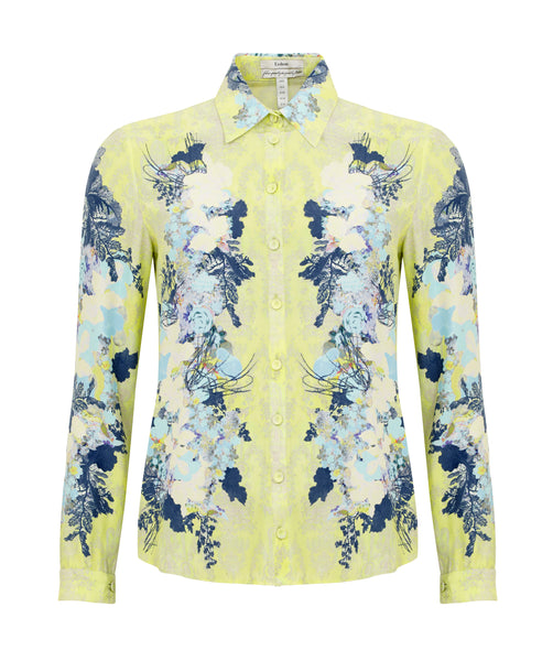Erdem floral silk blouse Size 8UK