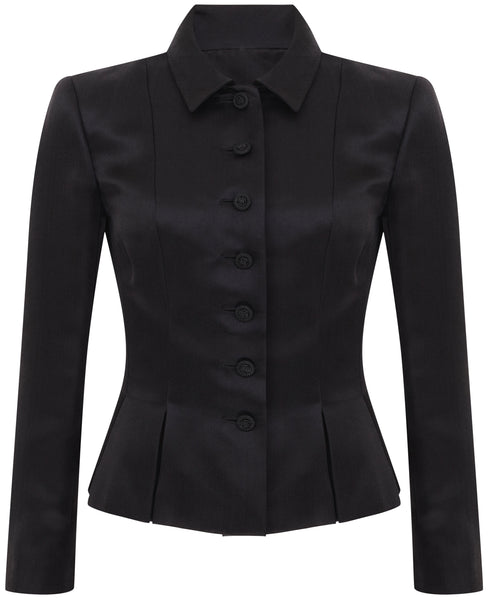 Oscar de la Renta vintage silk satin jacket and two skirts suit Size 10UK