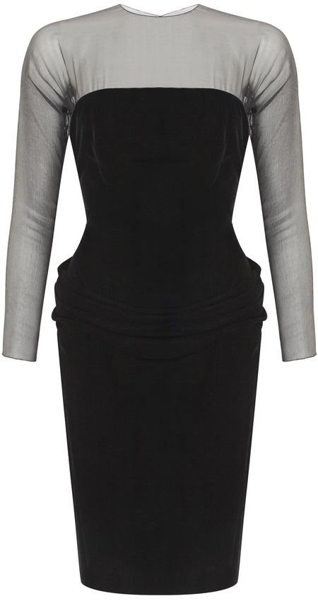 Moschino black shift dress Size 8UK