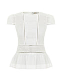 CH by Carolina Herrera broderie anglaise top Size 8UK