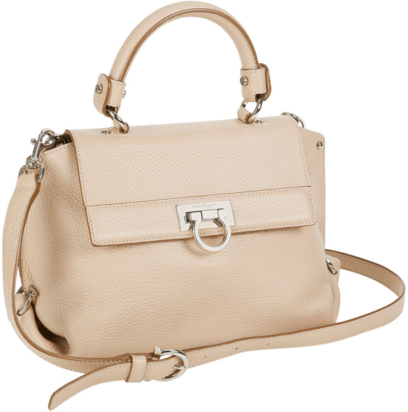 Salvatore Ferragamo blush leather handbag Size S