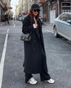 Prada black wool coat Size 10UK