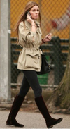 Prada camel parka with mink collar Size 6UK