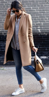 Celine camel cashmere coat Size 10UK