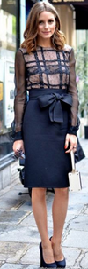 Prada midnight blue skirt Size 8UK