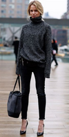 Chloé large leather tote bag