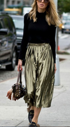 Yves St. Laurent velvet pleated skirt Size 8UK