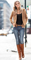 Prada tan leather boots Size 4½UK