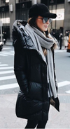 Prada hooded black parka Size 10UK