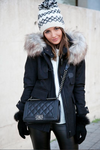 Prada hooded black parka Size 10UK