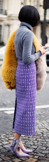 Yves St. Laurent velvet skirt Size 14UK