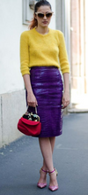 Yves St. Laurent velvet skirt Size 14UK