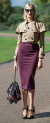 Yves St. Laurent velvet skirt Size 14UK