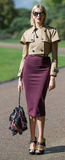 Yves St. Laurent velvet skirt Size 14UK