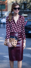 Yves St. Laurent velvet skirt Size 14UK