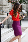 Yves St. Laurent velvet skirt Size 14UK