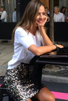 Yves St Laurent sequin skirt Size 10UK