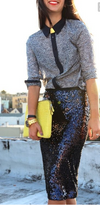 Yves St Laurent sequin skirt Size 10UK