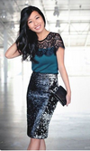 Yves St Laurent sequin skirt Size 10UK