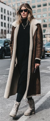 Paris Shearling coat Size 10UK