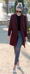 Yves St Laurent coat Size 6UK